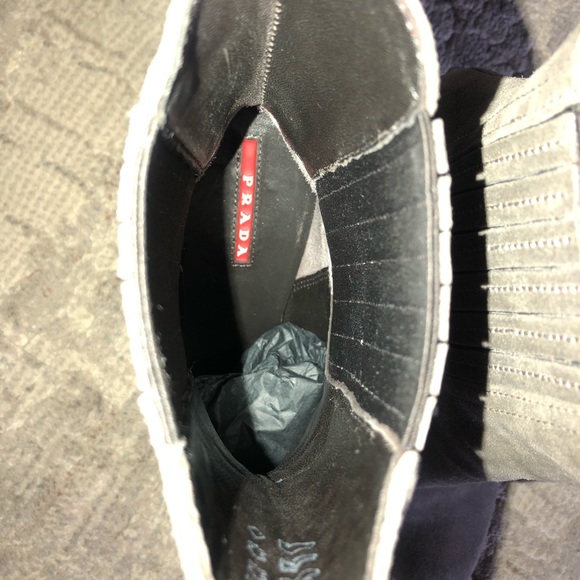 Prada Calzature Donna Booties -Grigio color - Picture 8 of 8